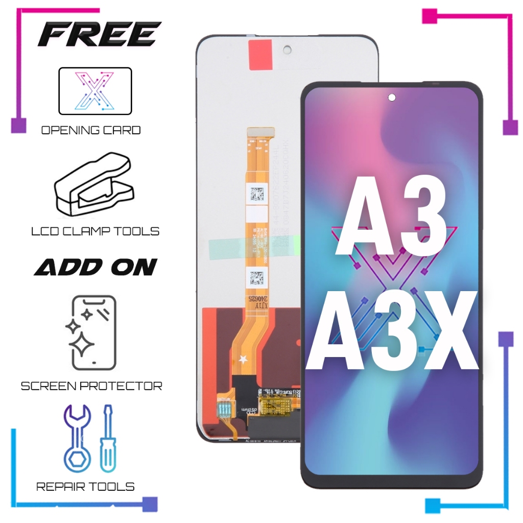 หน้าจอแสดงผล LCD สําหรับ OPPO A3 CPH2669 / OPPO A3X CPH2641