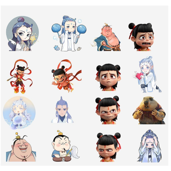 NEZHA ACRYLIC KEYCHAIN NEZHA ACRYLIC KEYCHAIN NEZHA 2 Magic Boy Haihai สไตล์ใหม่ Ao Bing Aoguang NEZ