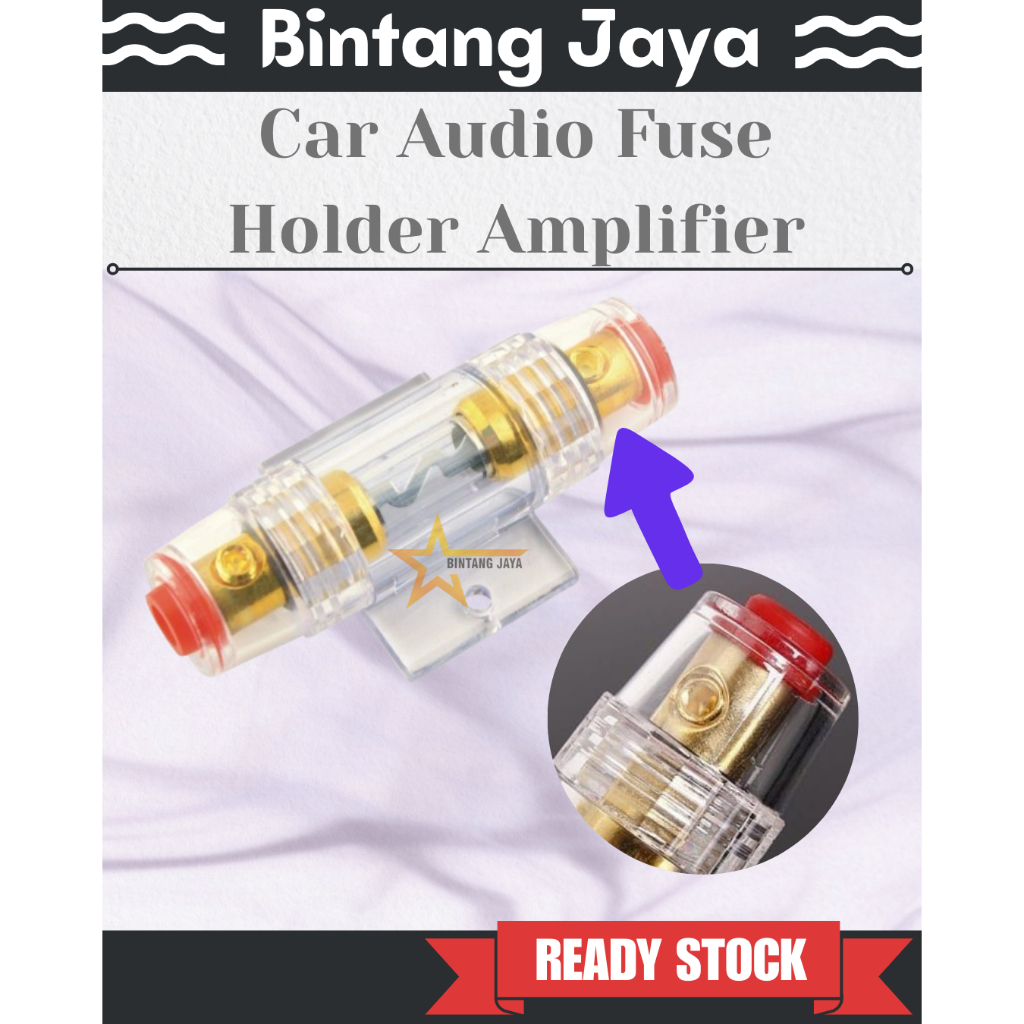 ที่ใส่ฟิวส์เครื่องเสียงรถยนต์ Power Amp 60AMP ฟิวส์เพาเวอร์แอมป์ (1 ชิ้น) FR0023