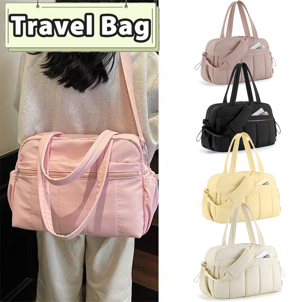 Puffy Travel Bag Gym Bag Puffer Duffel Bag Tote Bag Sport Shoulder Gym Bag Casual Bag Carry-on Bag行包