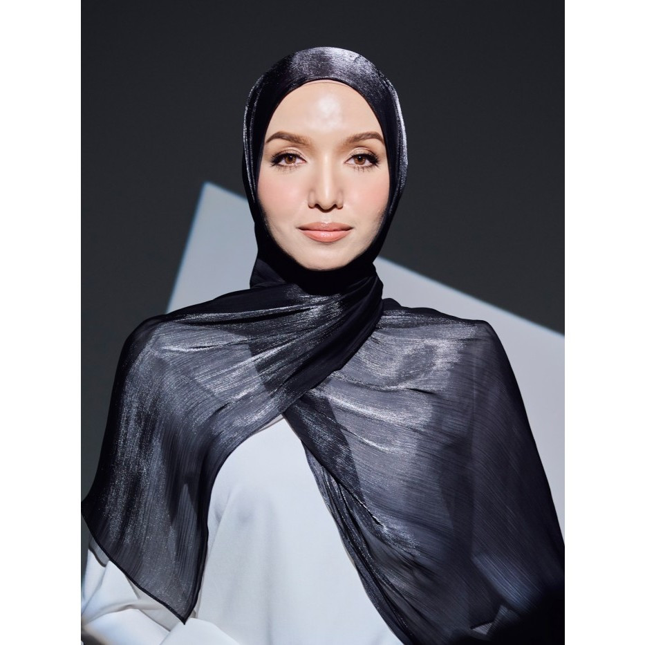 SHAWL SHIMMER BLACK – สี่เหลี่ยมจัตุรัสคุณภาพพรีเมี่ยม