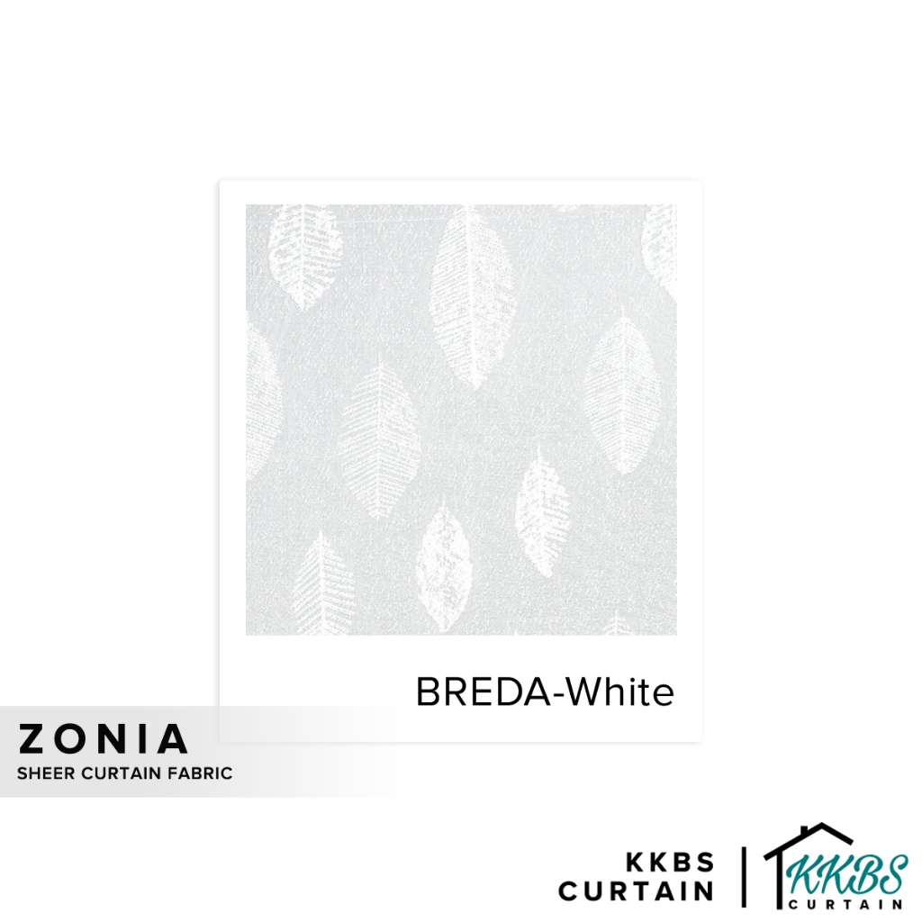 KKBS CURTAIN Zonia-Breda 124 Kain Langsir Sheer Potong Meter (Zonia-Breda ผ้าผ้าม่านเชียร์ 124 ตัดเม