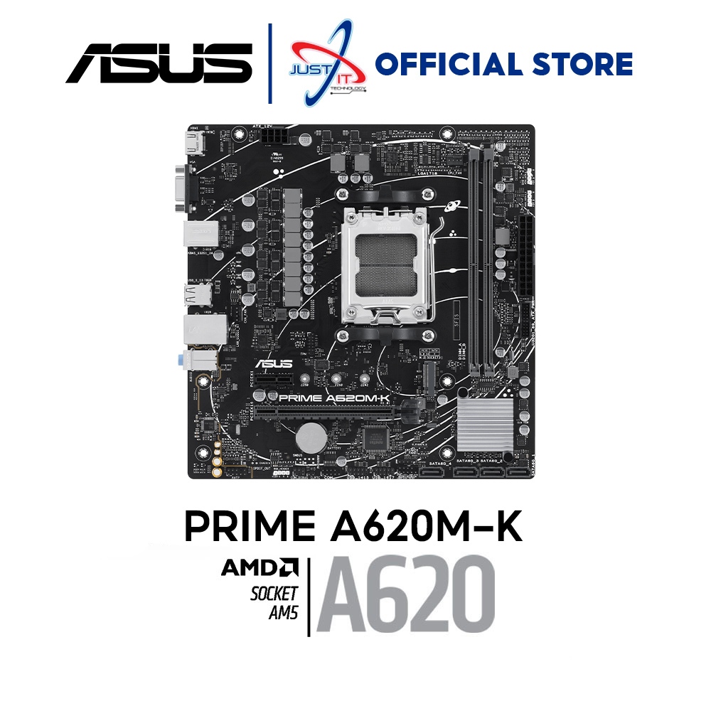 ASUS PRIME A620M-K D5 / DDR5 AM5 MOTHERBOARD COMBO DEAL RYZEN 5 7500F / 7600 / 7600X / 8500G / 8600G