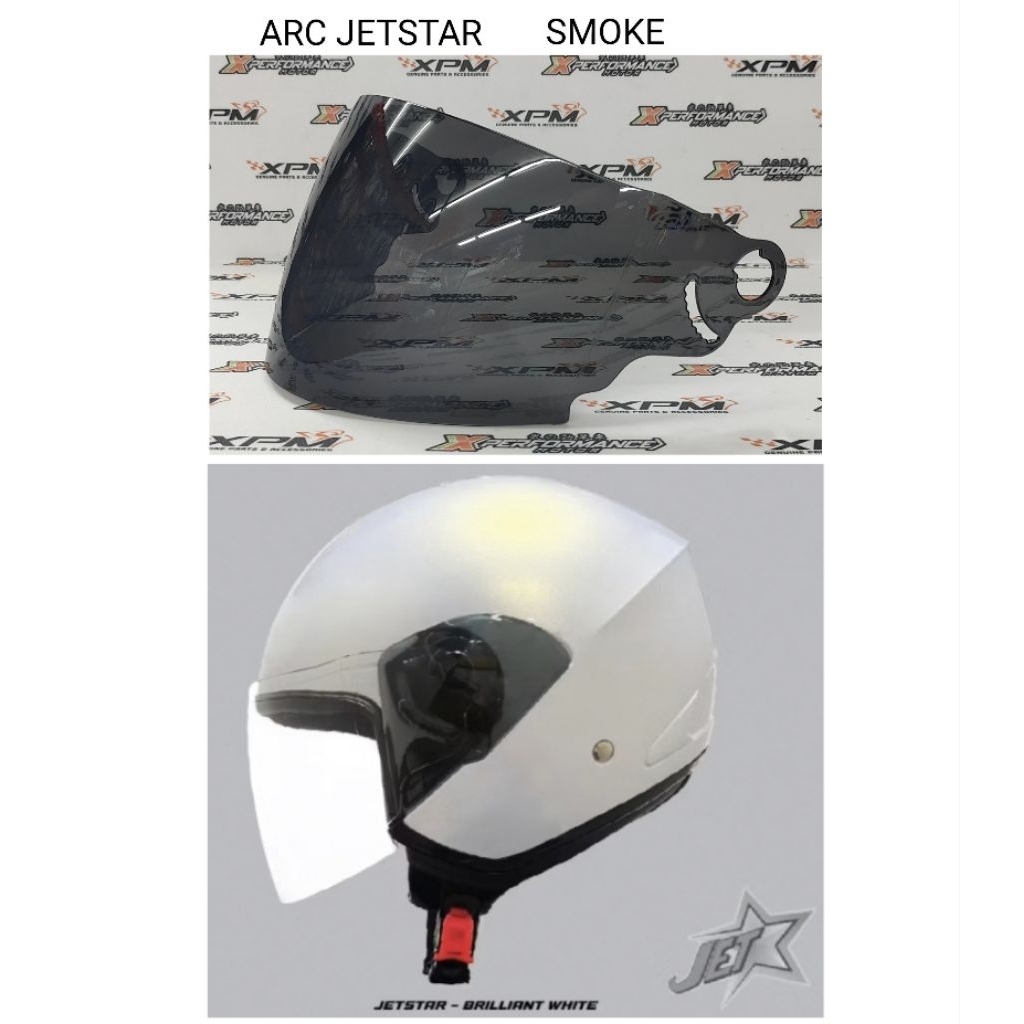 - หมวกกันน็อค VISOR ARC JETSTAR