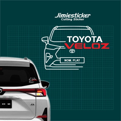 สติ๊กเกอร์ Kereta Toyota Veloz, สติ๊กเกอร์ติดรถ, ตัดไวนิล