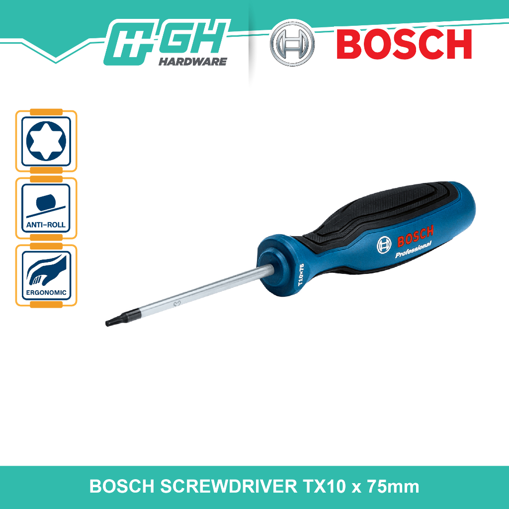 [ GH HARDWARE ] BOSCH Torx ไขควง (TX) - TX10 / TX15 / TX20 / TX25 / TX30 / TX40