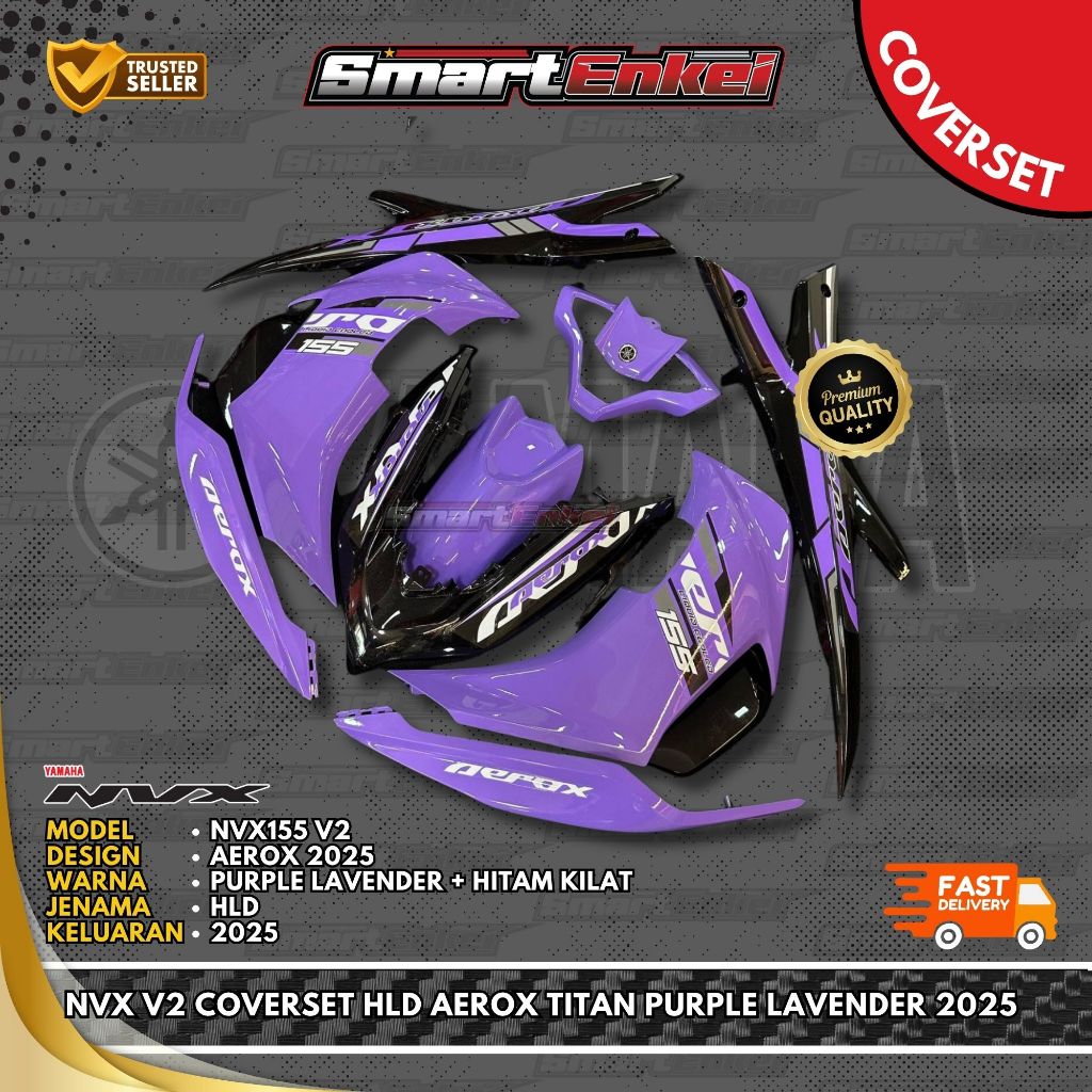 HLD-NVX V2 COVERSET AEROX TITAN PURPLE LAVENDER 2025 HLD