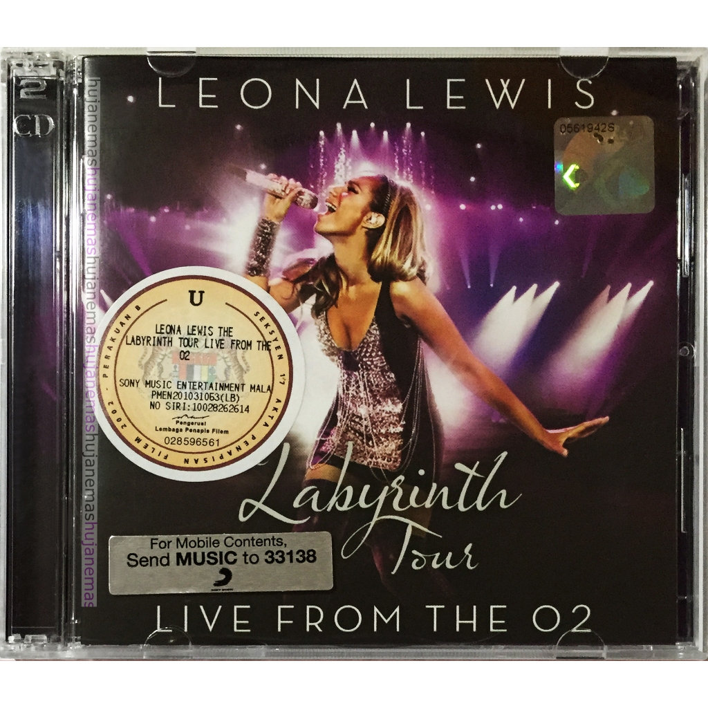 LEONA LEWIS - Live From The O2 - The Labyrinth Tour 2010 SONY MUSIC DELUXE DVD + CD SET SEALED
