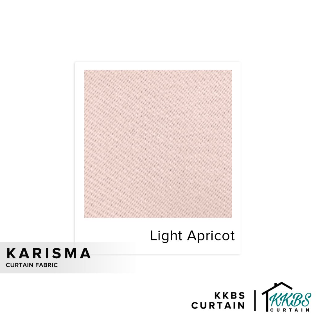 KKBS CURTAIN Karisma Curtain Cloth Cut by Meter - แอปริคอทอ่อน (59")