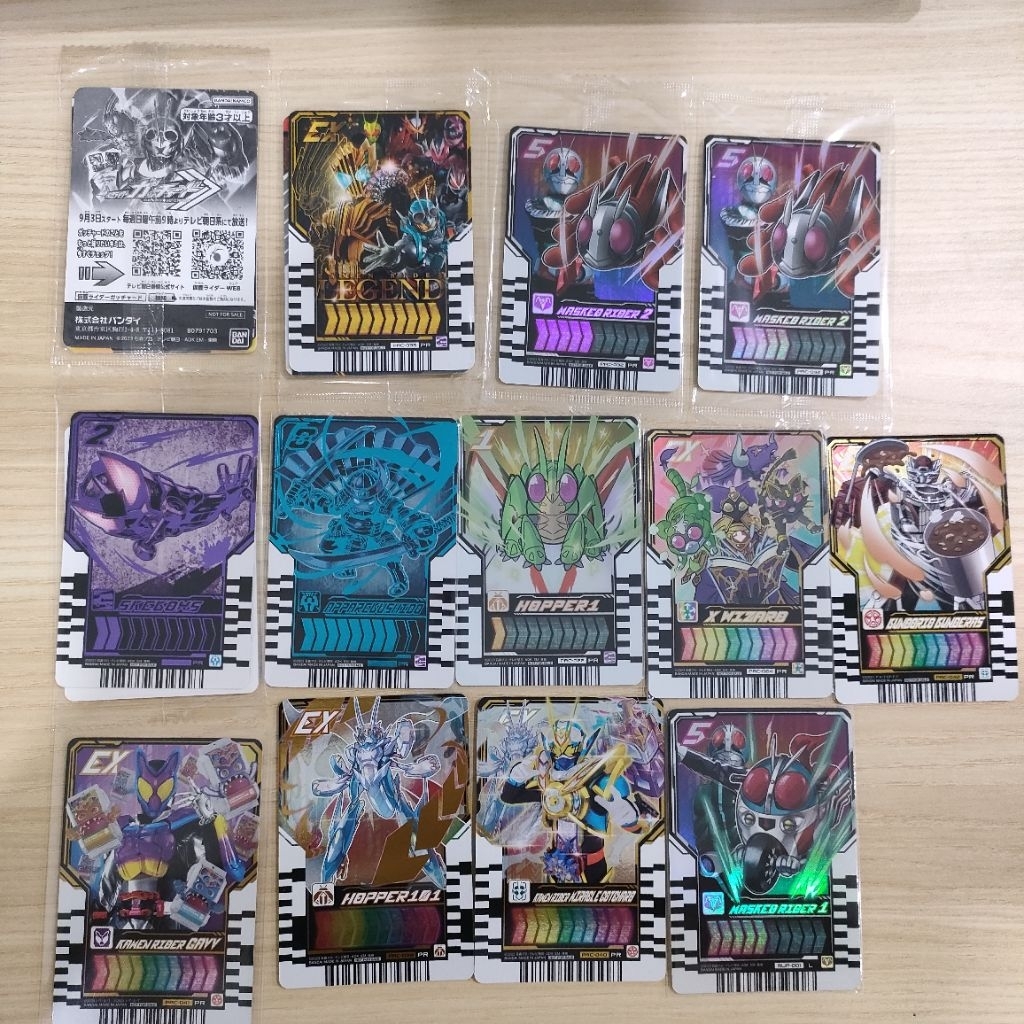 การ์ดPR chemy kamen rider gotchard Ride chemy การ์ดสะสม chemy ภาพยนตร์ การ์ดจํากัด พิเศษ