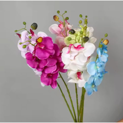 ศิลปะดอกไม้ 6 หัว ผ้าออร์จิด/ BUNGA ORKID SATIN