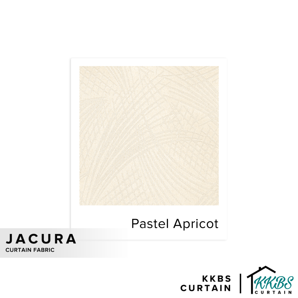 KKBS CURTAIN ผ้าผ้าม่าน Jacura ตัดเมตร - แอปริคอทพาสเทล (59")