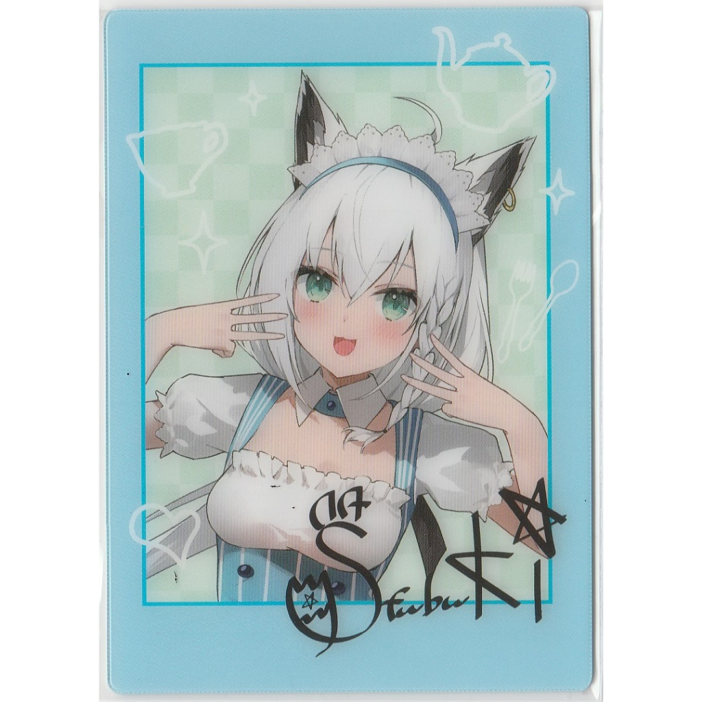 Shirakami Fubuki Hololive x Lawson 2023 Maid Cheki