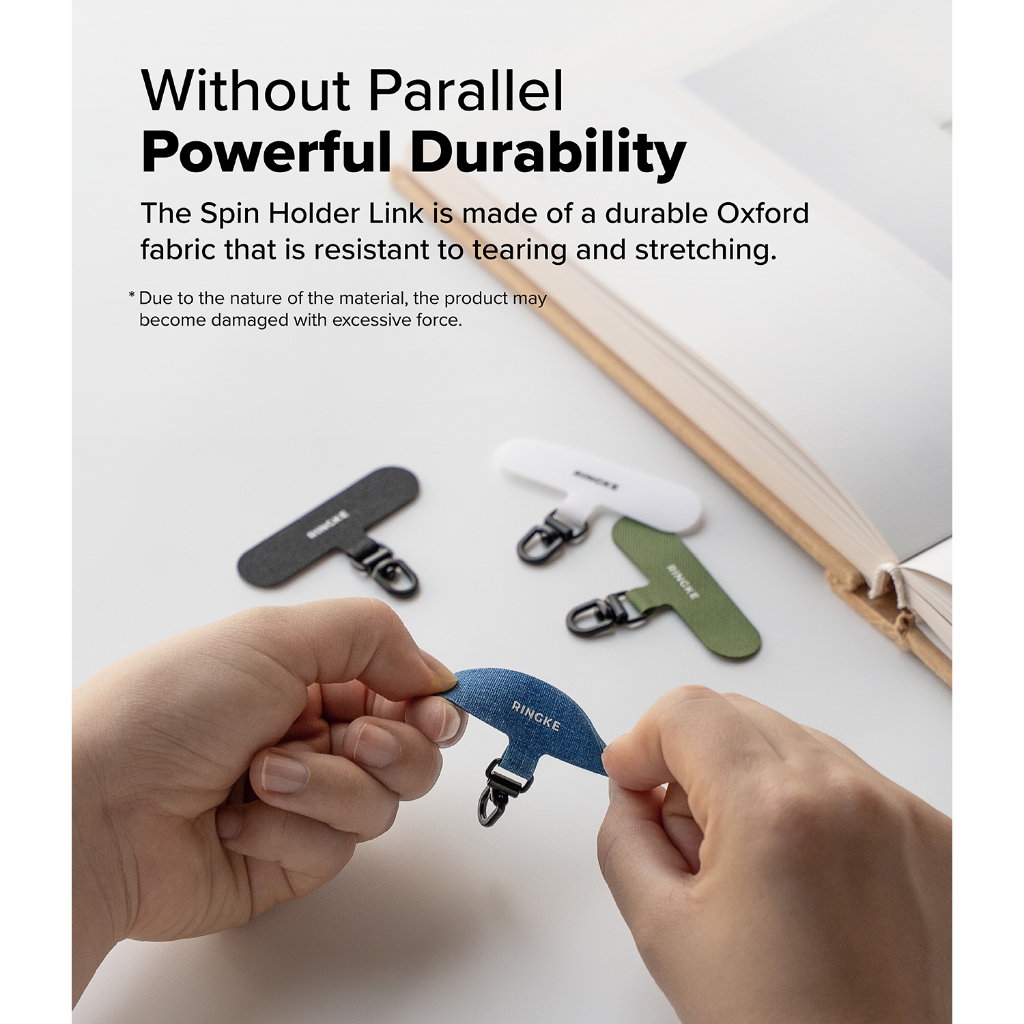RINGKE SPIN HOLDER LINK Freedom in Style 360 ̊ แหวนหมุนได้ ความทนทานอันทรงพลัง ไร้ปัญหา Slim เหมาะกับภายในกรณี Bl - รูปที่ 4