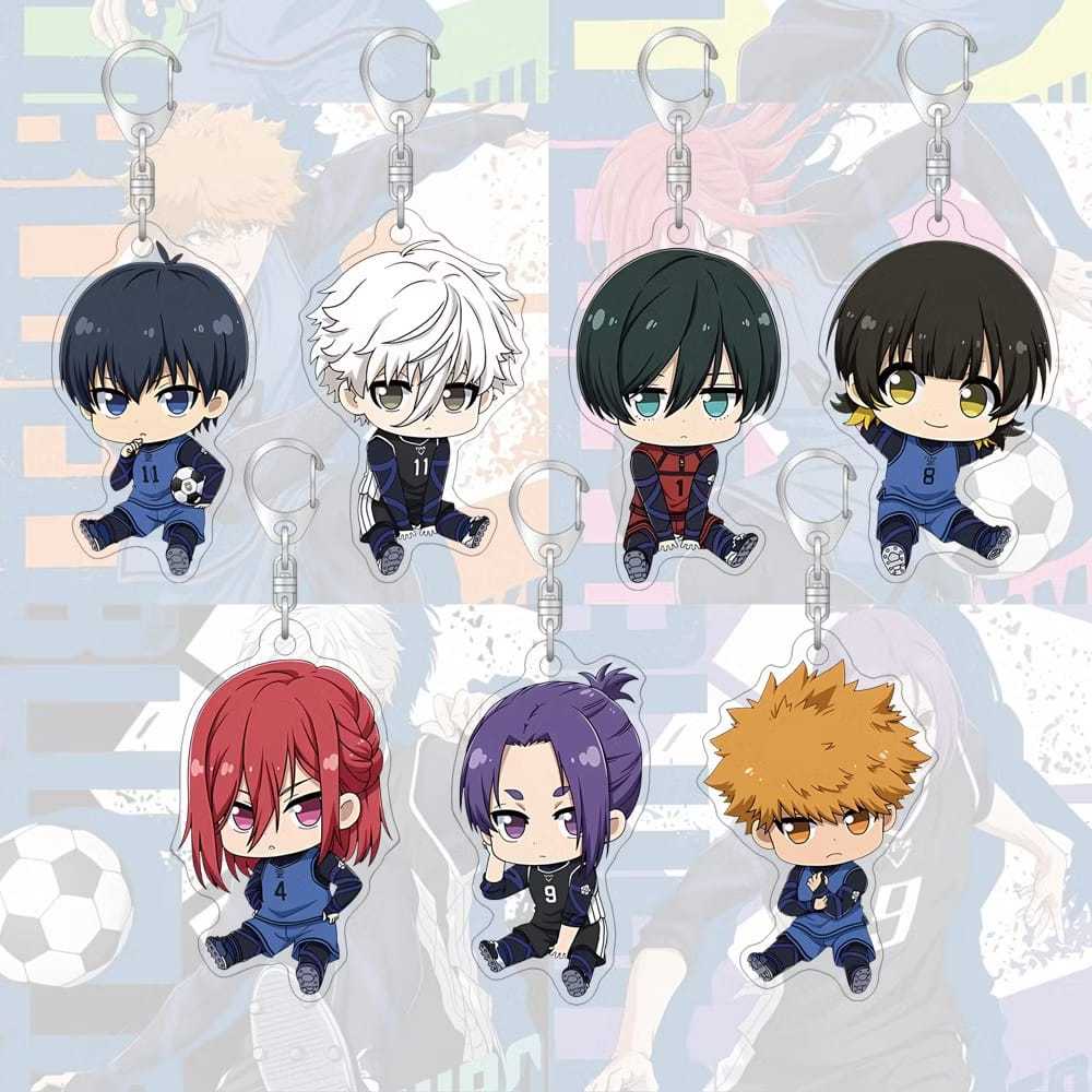 GANTUNGAN Blue Lock อะนิเมะตําแหน่งนั่งพวงกุญแจอะคริลิคอะนิเมะน่ารักอะนิเมะพวงกุญแจอะคริลิค Nagi Isa