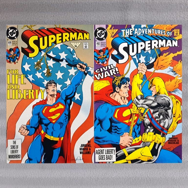 Superman: Pursuit of Liberty 2/2 Complete Set (DC Comics) Jerry Ordway, Dan Jurgens (SUPERSET)