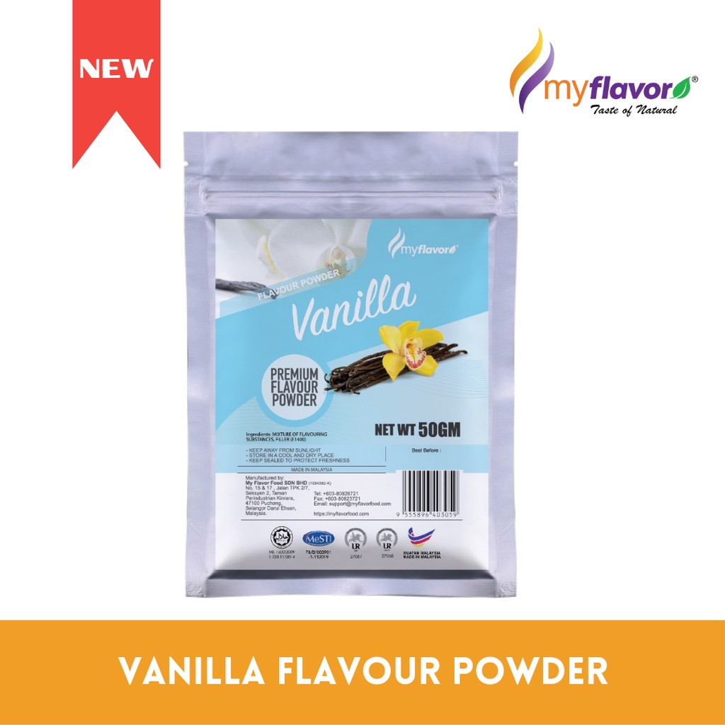 MyFlavour Vanilla Flavour Powder HALAL รับรอง 50g