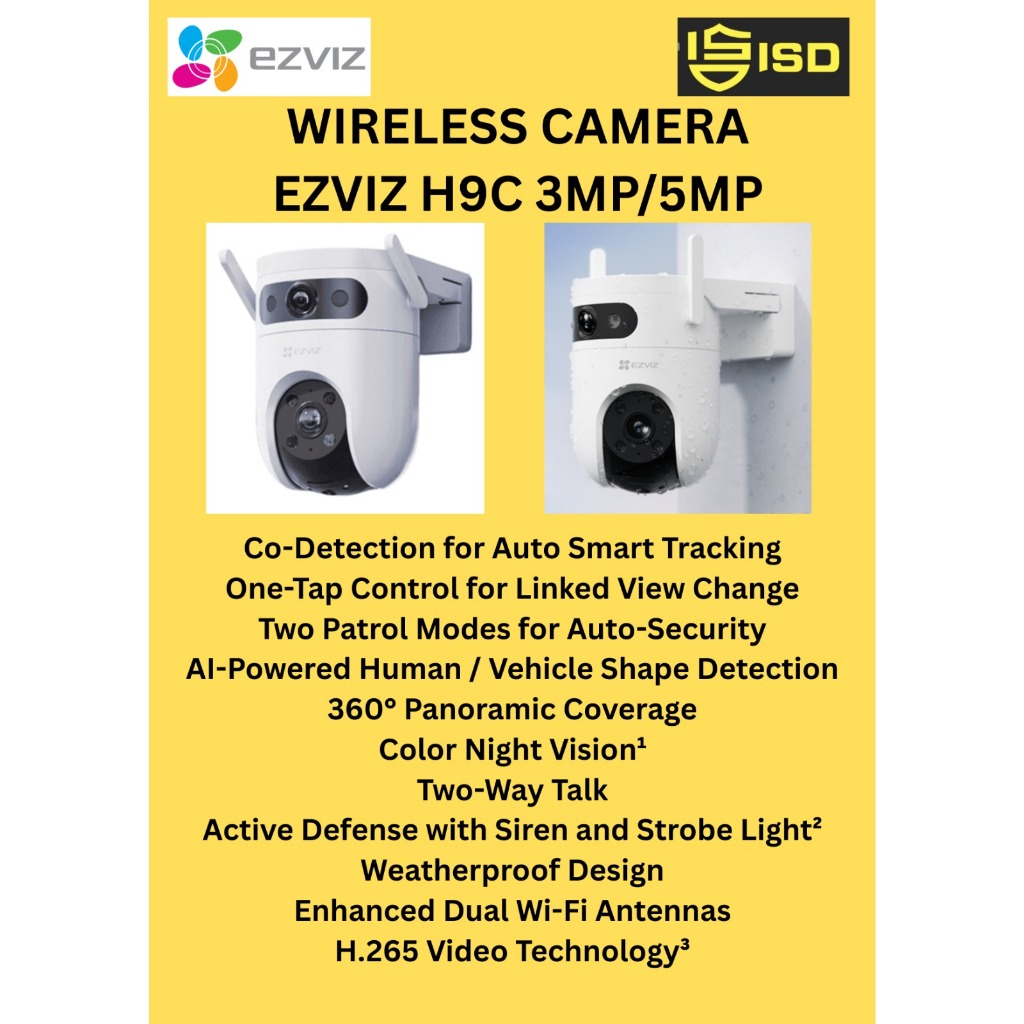 กล้องไร้สาย EZVIZ H9C