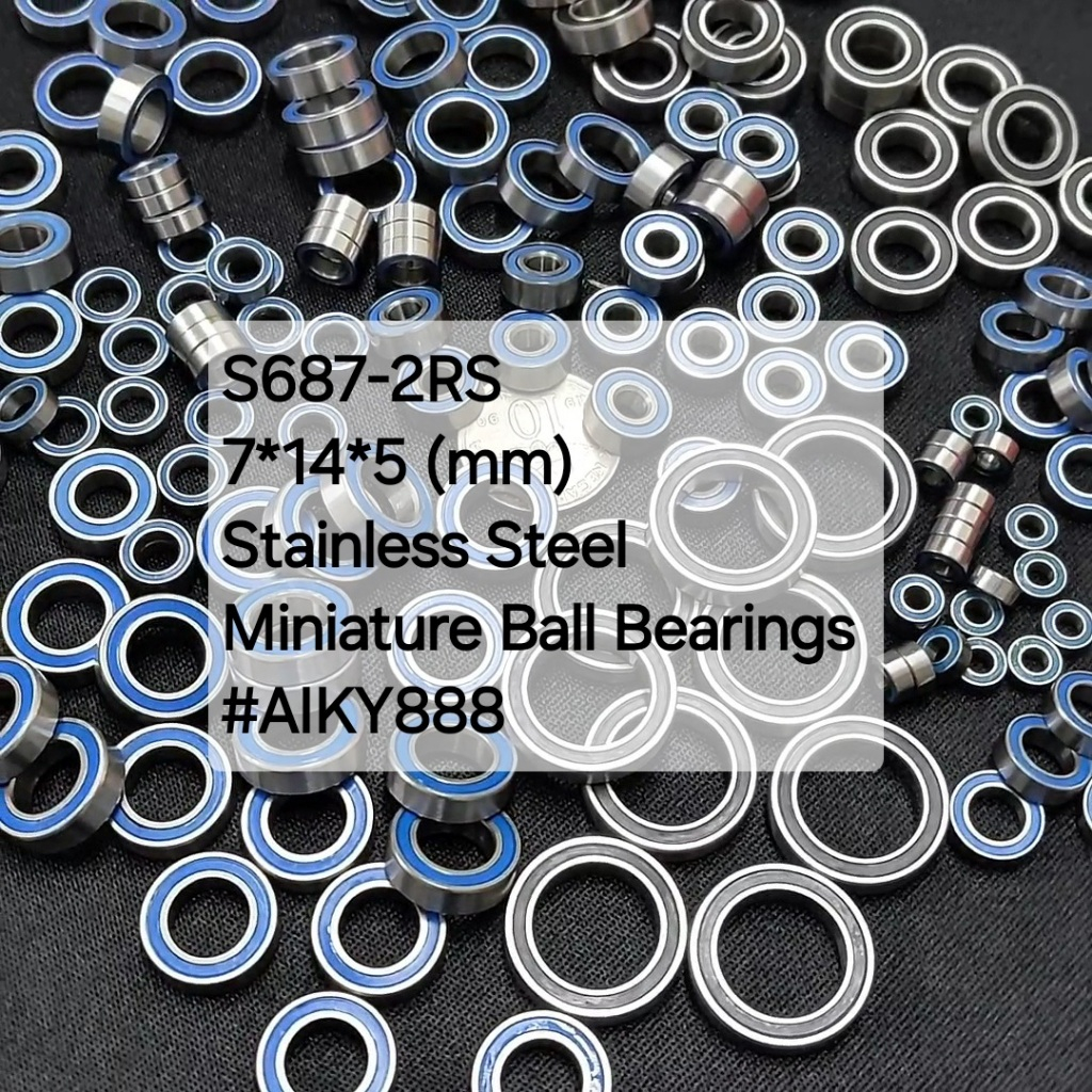S687-2RS 7*14*5 (mm) Stainless Steel Miniature ball bearing