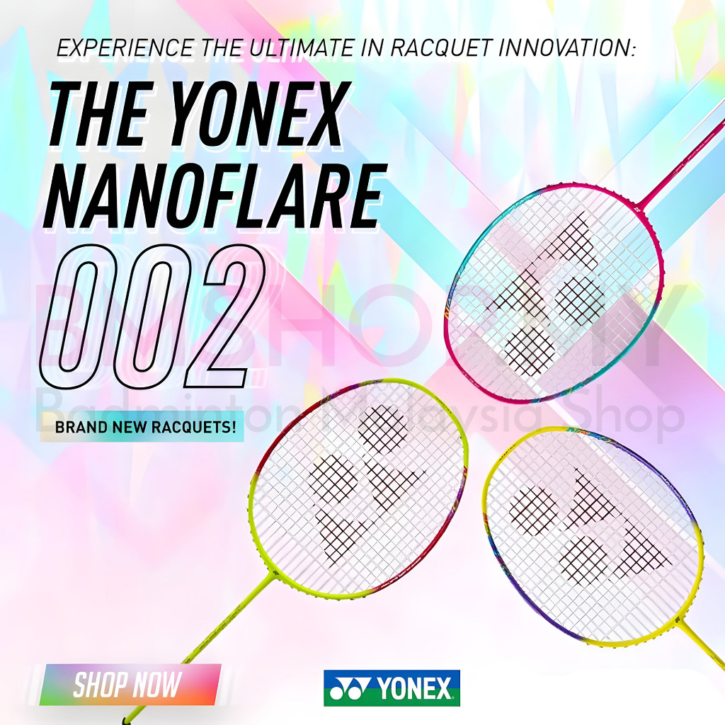 YONEX Racket Nanoflare 002 Ability/Clear/Feel (บริการร้อยเชือกและฟรี YONEX Over Grip)