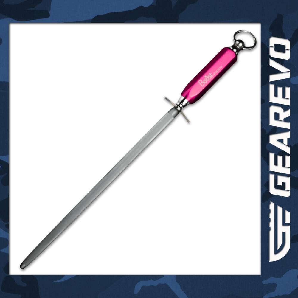 (ใหม่!) Boost Sharpening Steel Micro Fine 12 สีชมพู (BKS-12P)