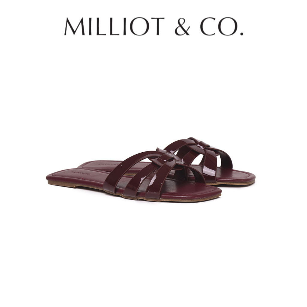 รองเท้าแตะเปิดนิ้วเท้า Milliot & Co Patent Suvi