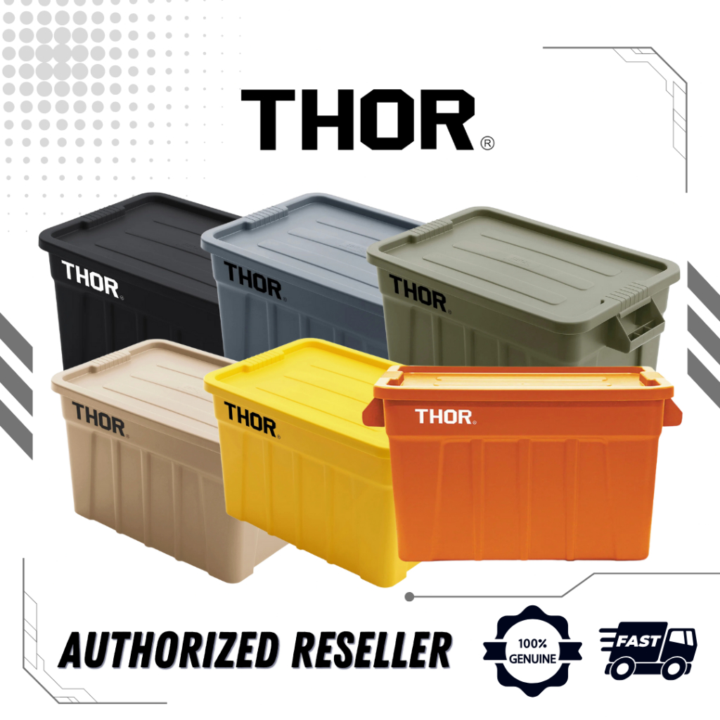 THOR 75L Tote Box with Lid,ภาชนะเก็บของความจุขนาดใหญ่
