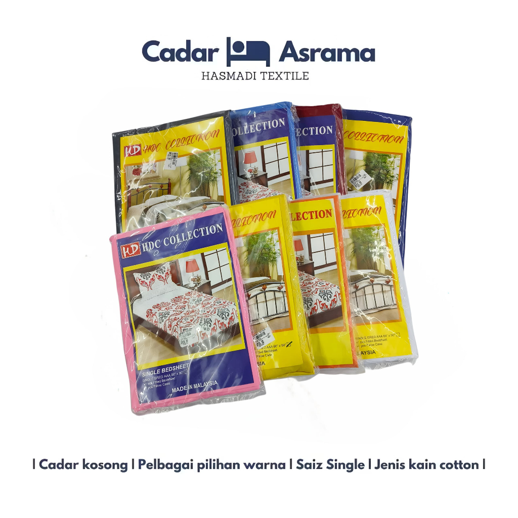 CADAR KATIL SINGLE (ASRAMA) BEDSHEET เดี่ยว