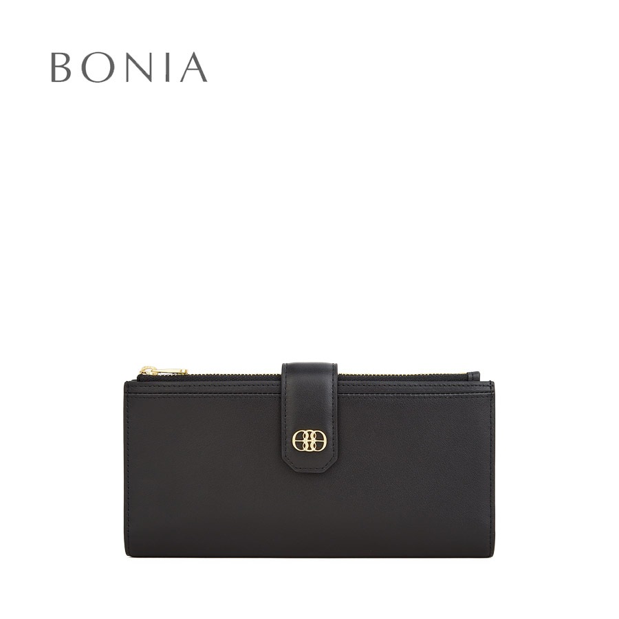 Boia Black Tonina Bifold Long Wallet Dompet