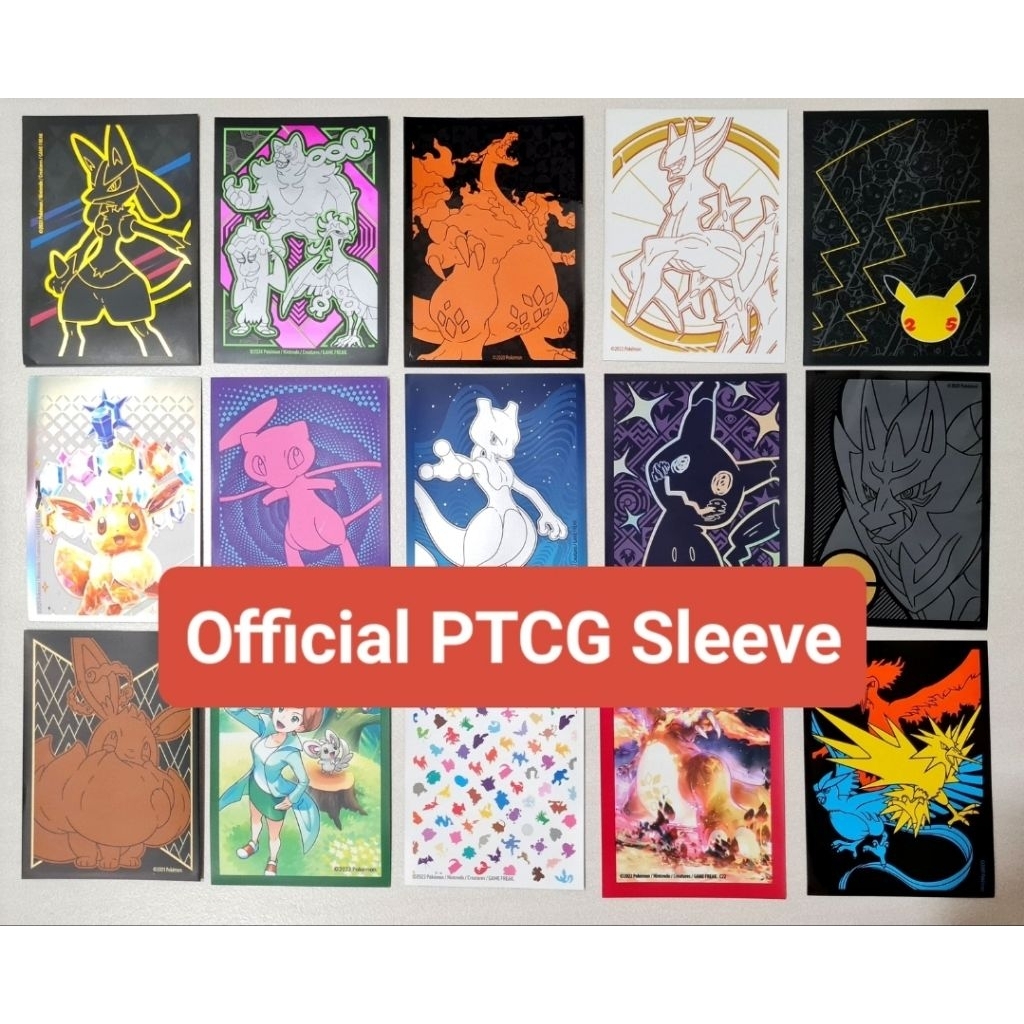 [JPP] Pokemon Official Card Sleeve ใช้งานเล็กน้อยสําหรับคอลเลกชันแขน ETB