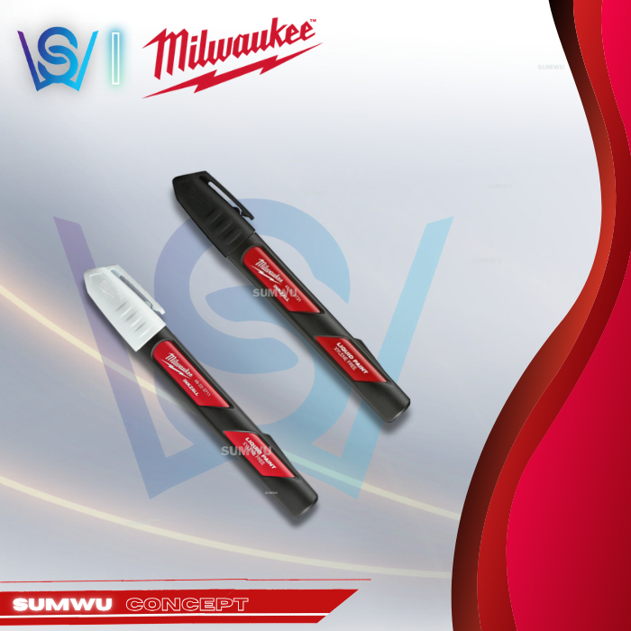 MILWAUKEE INCZALL Xylene Free Liquid Paint Marker Pen สี (ดํา/ขาว) 48-22-33731 48-22-3712