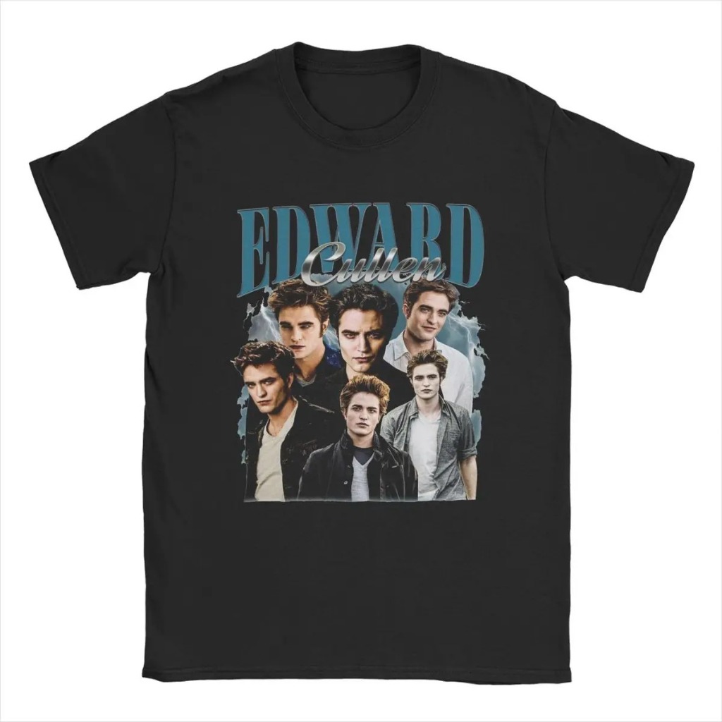 Edward Cullen T เสื้อแฟชั่น Streetwear ผ้าฝ้ายตลกแขนสั้น Vintage Leisure ผู้ชายผู้หญิง Amusing Haraj