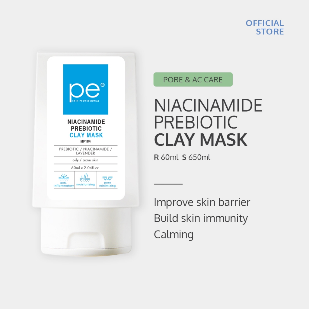 [MF184] Niacinamide Prebiotic Clay Mask[60ML/650ML][Acne Control Mask][Clay Mask][Acne Skin]
