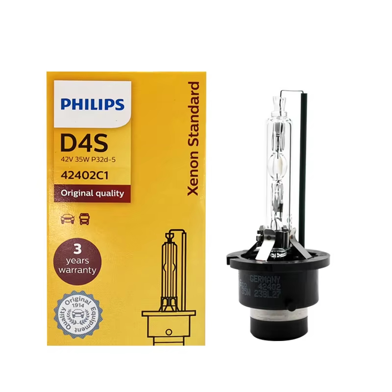 PHILIPS หลอดไฟหน้า 6000K D1S D1R D2S D2R D3S D3R D4S D4R D8S แสงโคมไฟ HALOGEN หลอดไฟ LED