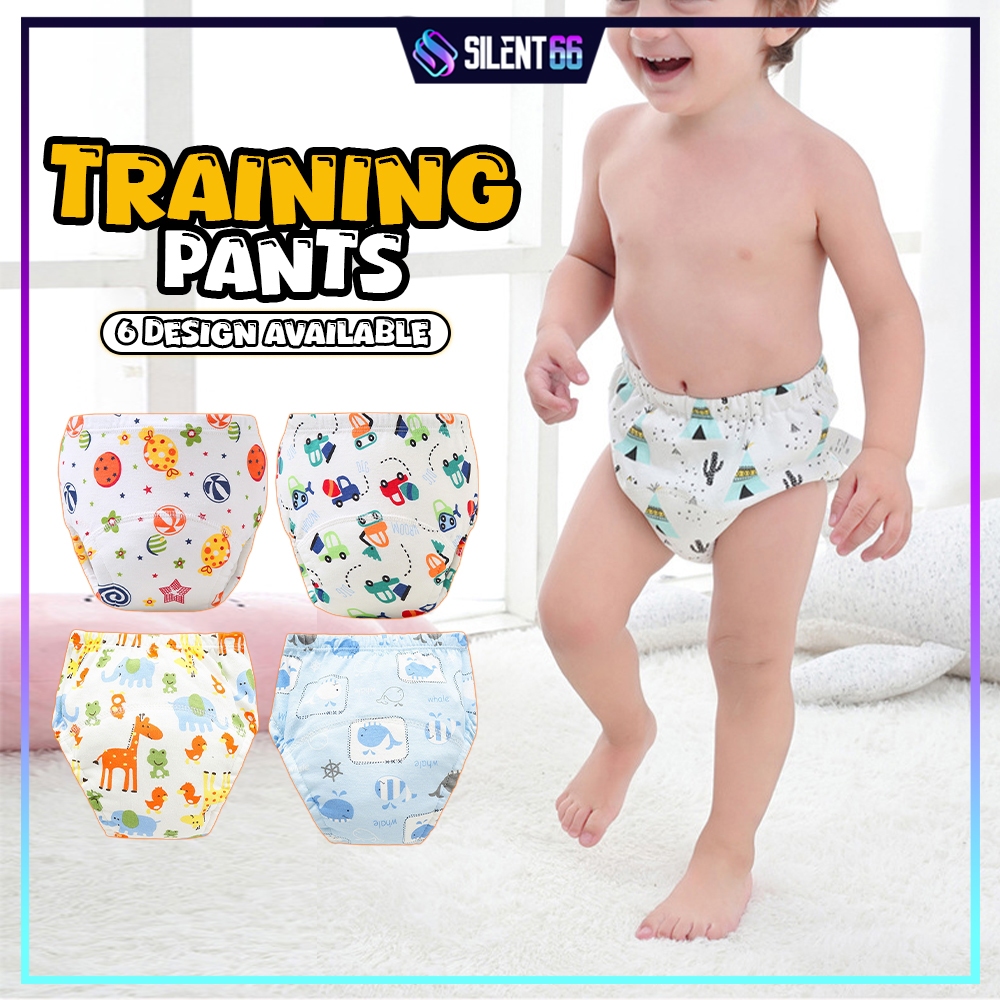 กางเกงฝึกไม่เต็มเต็งสําหรับเด็ก 6 ชั้นชุดชั้นในเด็กผ้าผ้าอ้อม Seluar Kencing Bayi Pant - KACHINA
