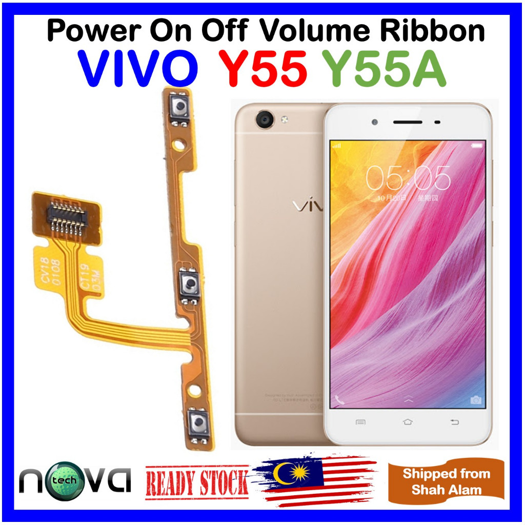 ORl NovaTech Power On OFF Volume Flex Cable Ribbon FIt สําหรับ VIVO Y55 VIVO Y55s VIVO Y55A VIVO 161