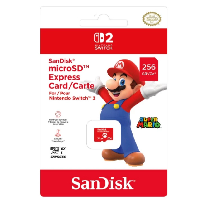 SanDisk microSD Express Card 256GB สําหรับ Nintendo Switch 2