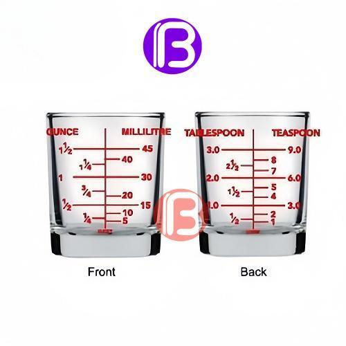 Gelas Ukur Espresso Kopi 45ml/60ml/90ml หนา Espresso Shot Glass Bar ค็อกเทล 45ml/60ml/90ml