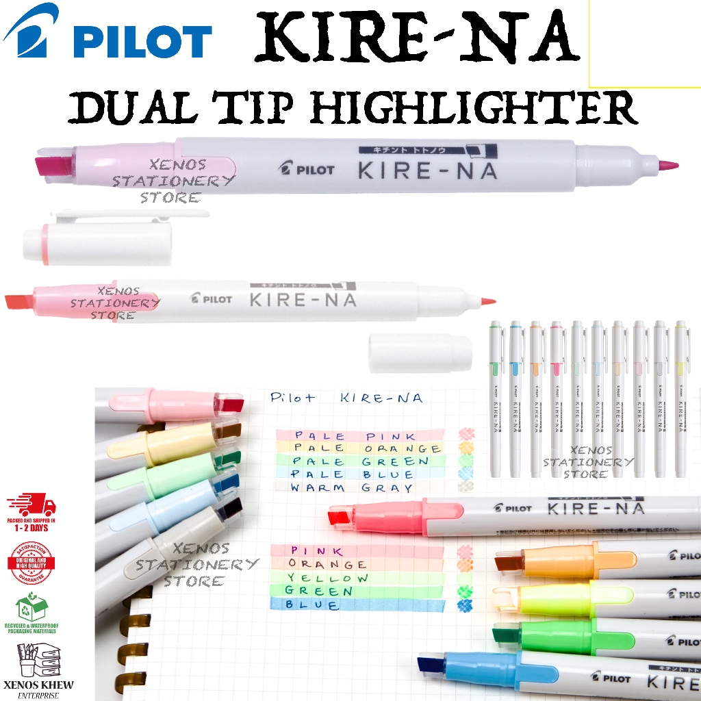 PILOT KIRE-NA DUAL TIP HIGHLIGHTER / PILOT TWIN HIGHLIGHTER KIRE-NA / PILOT HIGHLIGHTER KINNA