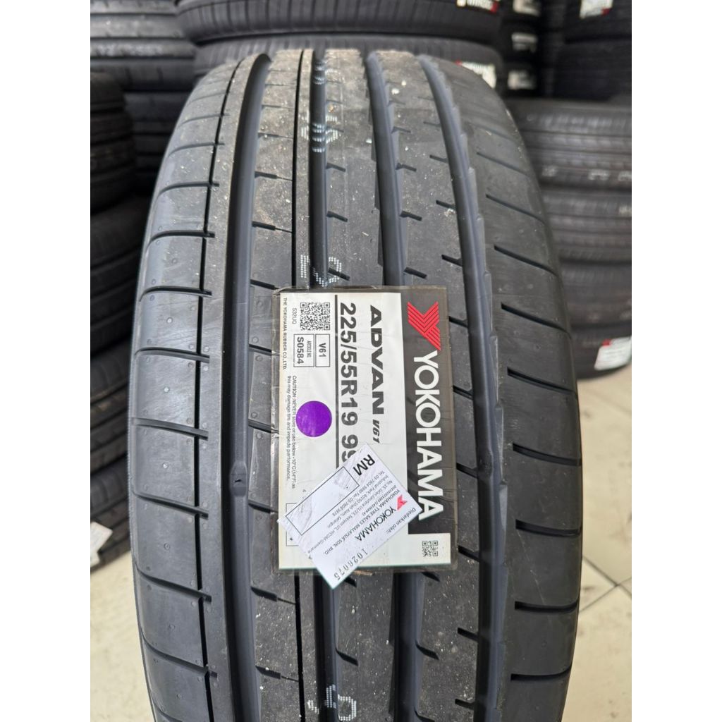 ยาง Tayar Tyre 225/55R19 , 225 55 19 [ YOKOHAMA ADVAN V61 ] 2025 JAPAN