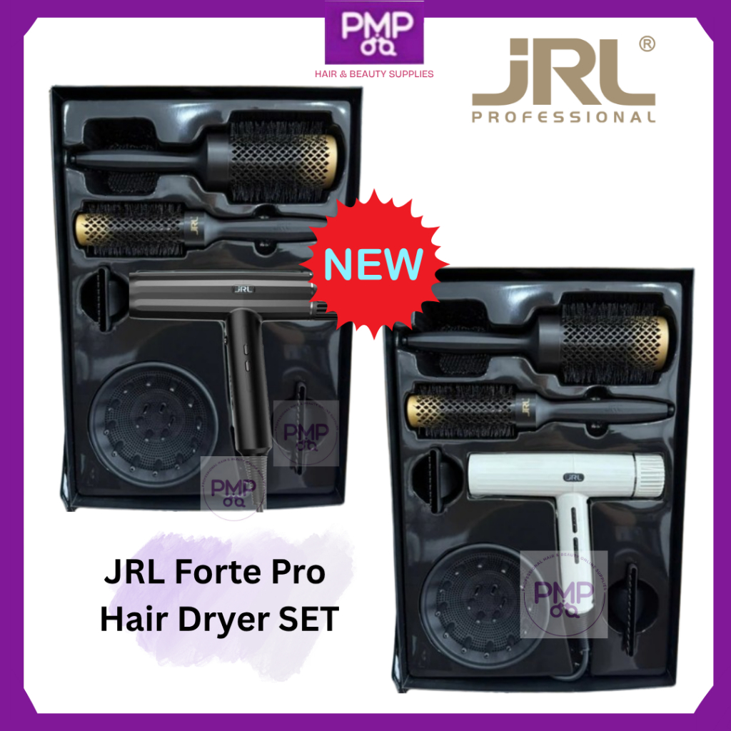 JRL FORTE PRO COMBO SET ไดร์เป่าผม+ 2 BRUSH (สีขาวสีดํา )COLOUR