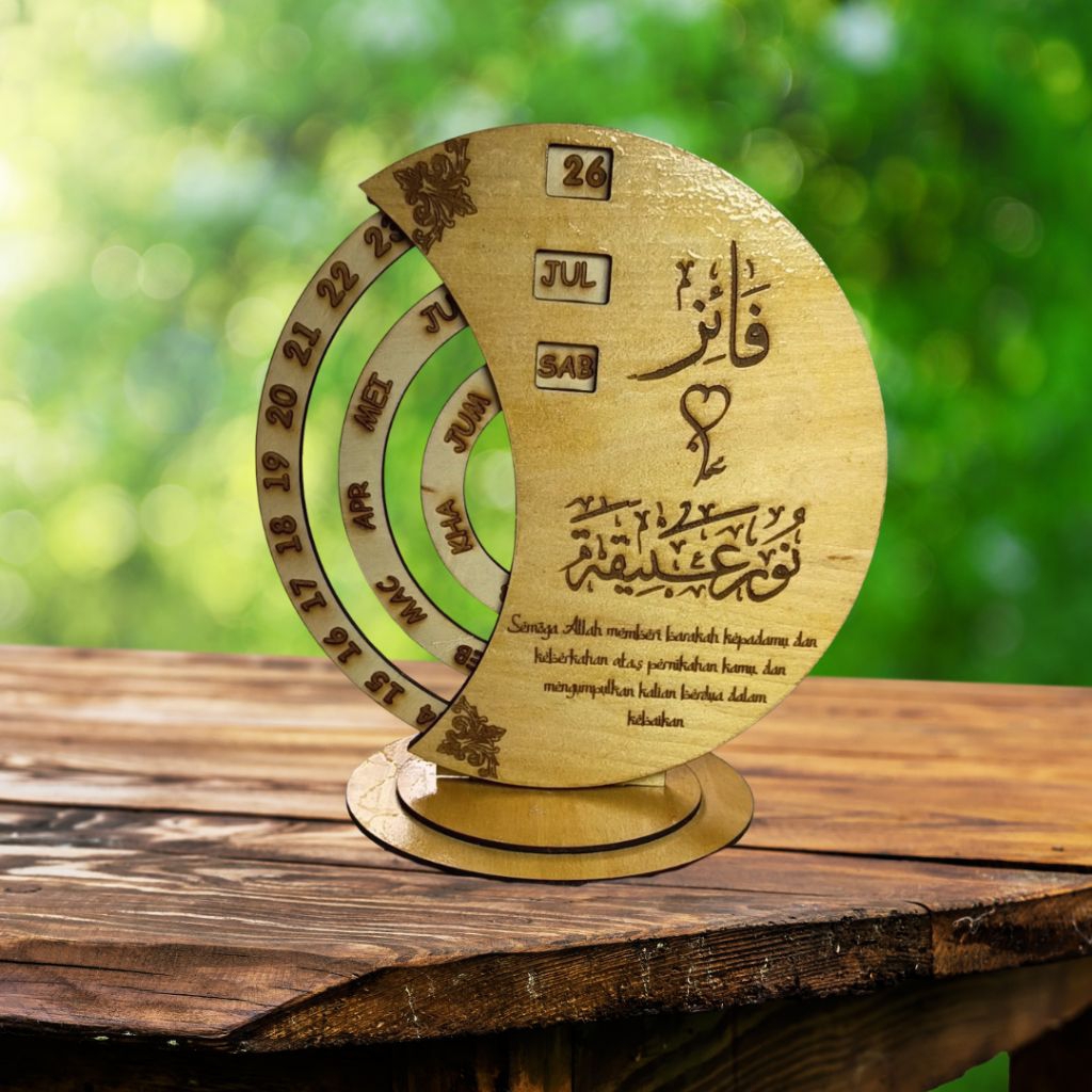 PERPETUAL CALENDAR WOODEN CALENDAR BLOCK VINTAGE WOOD BLOCK CALENDAR สําหรับ HOME OFFICE DESK อุปกรณ