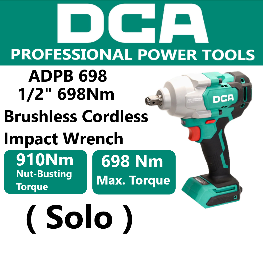 DCA ADPB698 698Nm 20V 1/2" ประแจผลกระทบ ADPB-698 ADPB-698z Solo