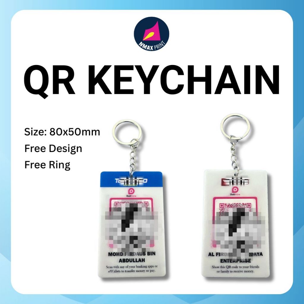 พวงกุญแจ QR Code Viral 2025 - Hadiah Rantai Kunci