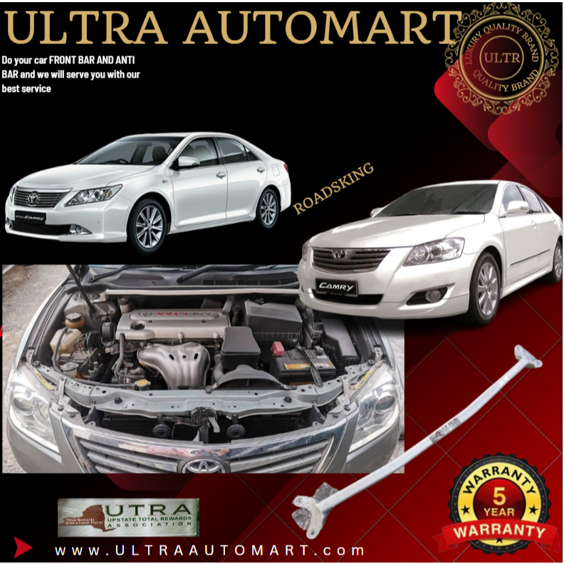 TOYOTA CAMRY XV40 XV45 XV50 XV55 2008~2012 ด้านหน้า STRUT BAR สูง QUANLITY