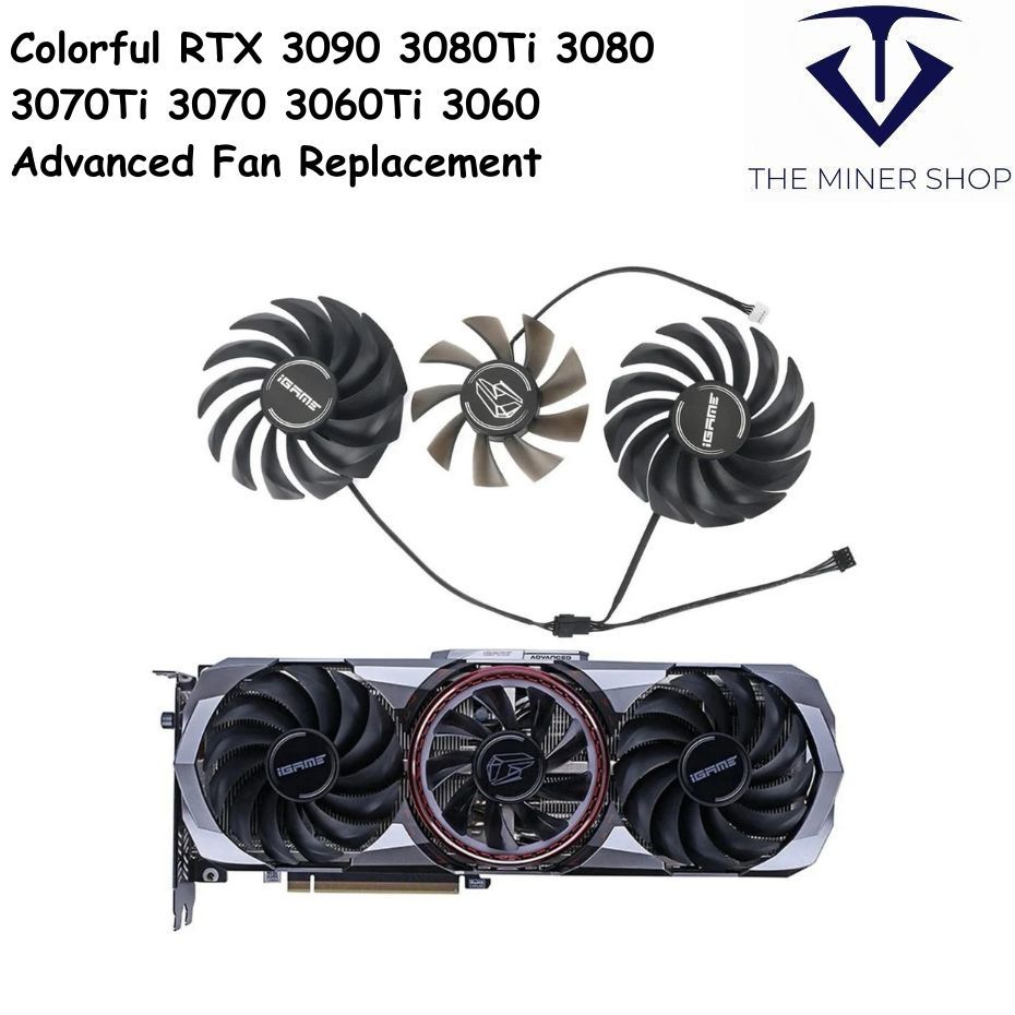 สีสัน RTX 3090 3080Ti 3080 3070Ti 3070 3060Ti 3060 เปลี่ยนพัดลมขั้นสูง