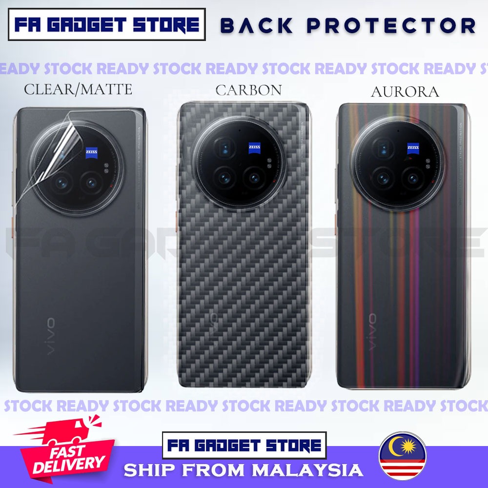 Vivo X Fold 5 X Fold 3 X Fold 2 Hydrogel Back Screen Protector Film Carbon Sticker