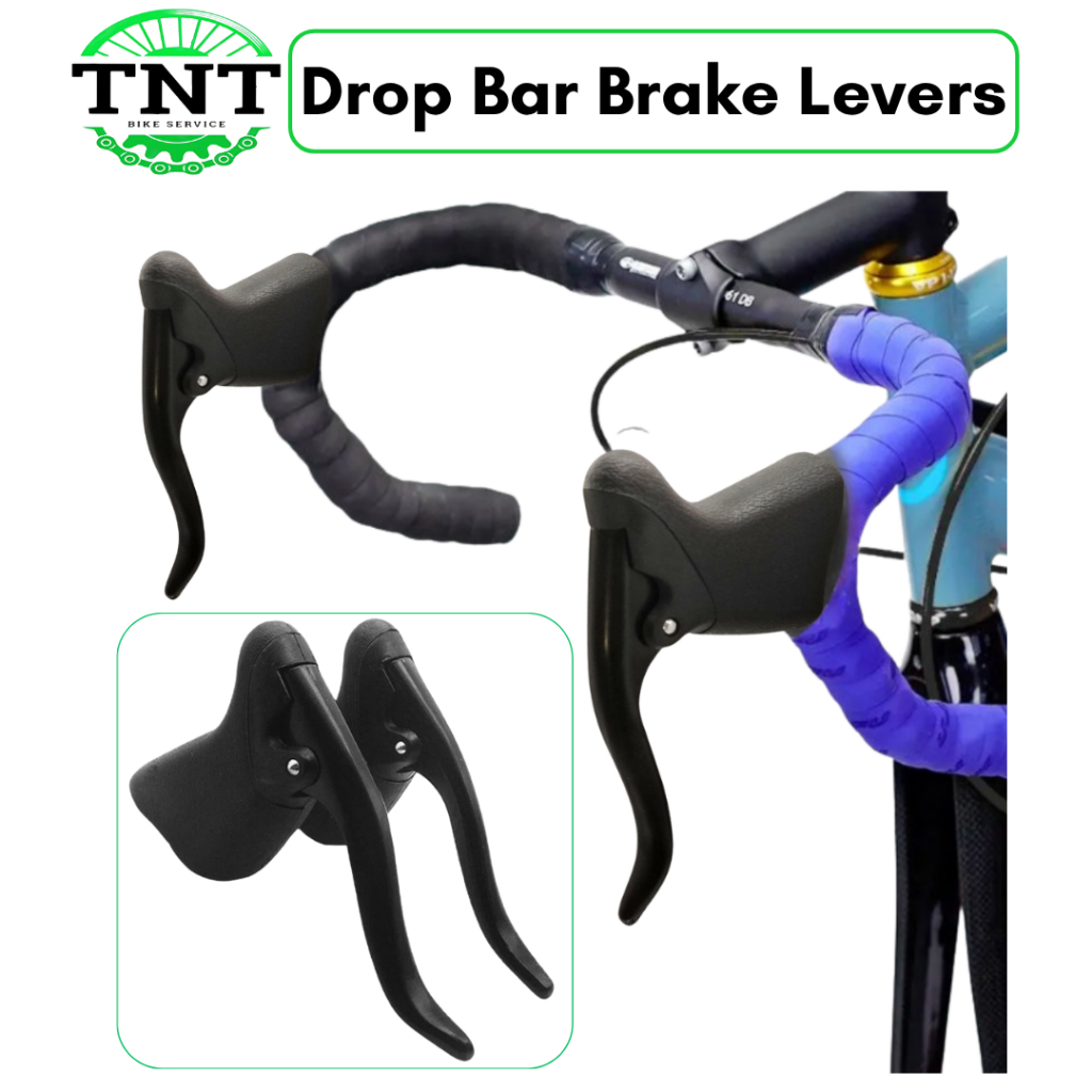 ก้านเบรก Drop Bar โลหะผสม Fixie Basikal เบรค Tangan Fixie