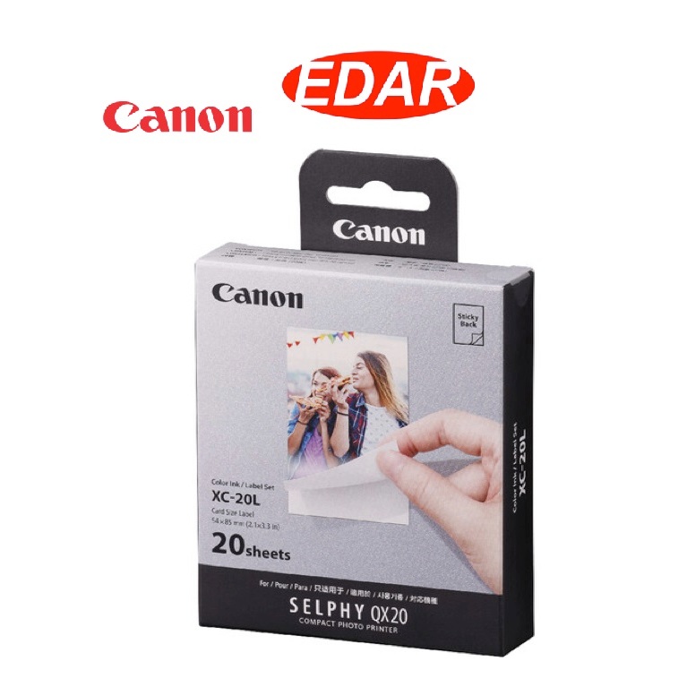 ชุดหมึก/กระดาษ Canon XC-20L, 54 x 85 มม., 20 พิมพ์