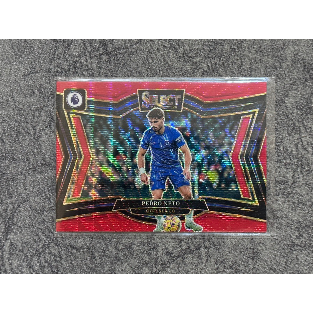 2024-25 Panini Select EPL Pedro Neto Field Level /88 Red Wave Chelsea FC